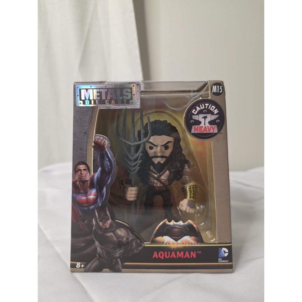 Jada Toys Metals Die Cast Aquaman Batman v Superman Boxed Trident 8+ 2016 Sealed